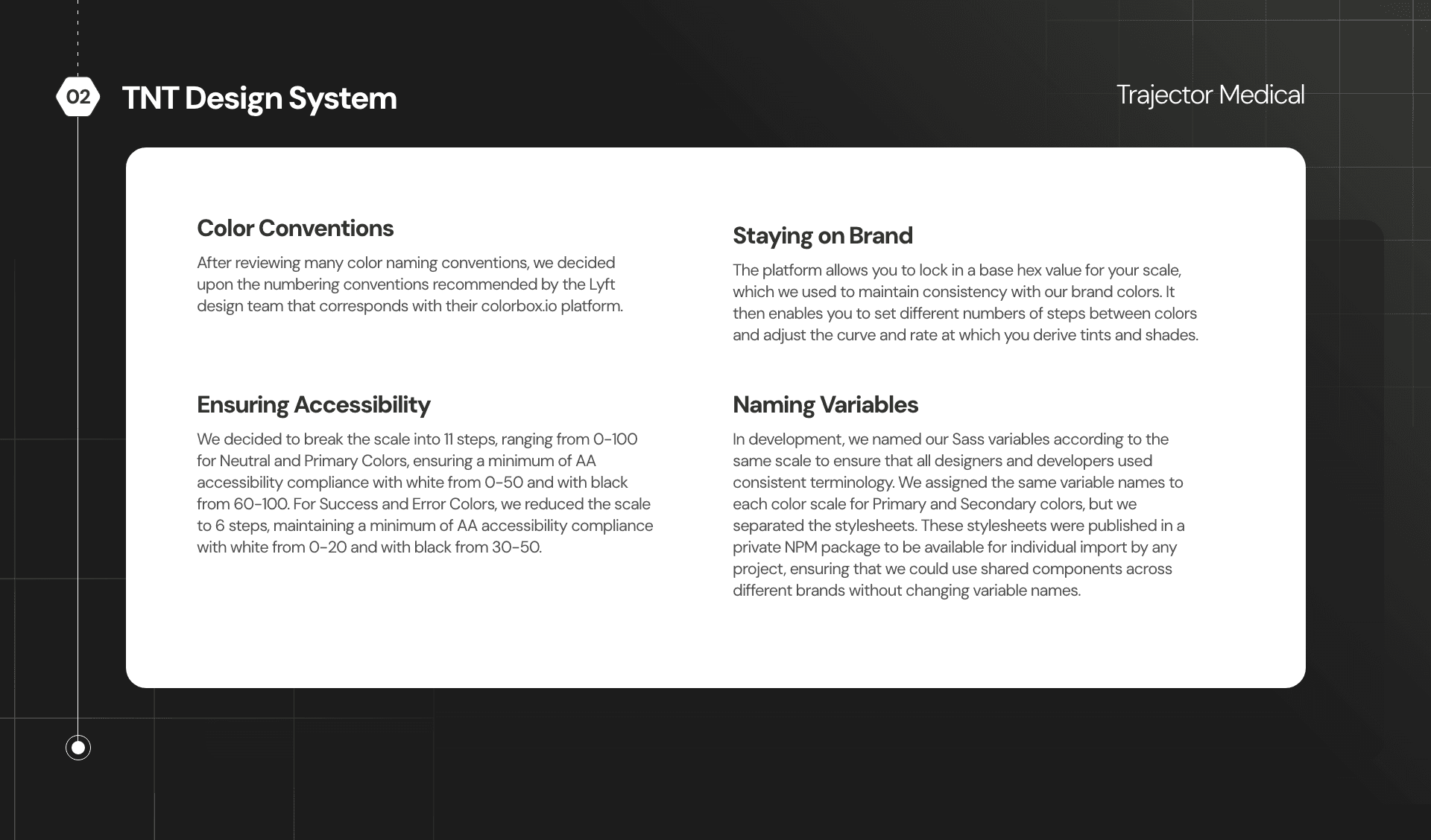 Color conventions, accessibility, and naming variables